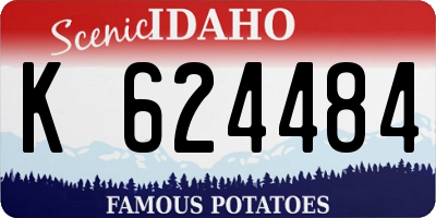 ID license plate K624484