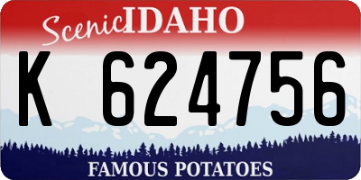 ID license plate K624756