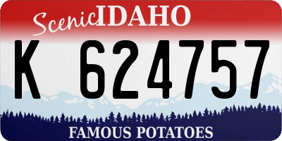 ID license plate K624757