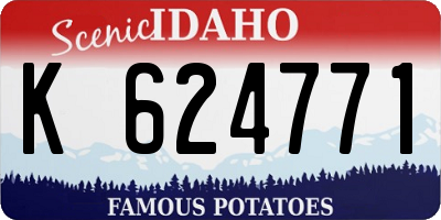 ID license plate K624771