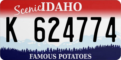 ID license plate K624774