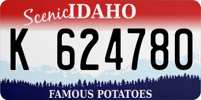 ID license plate K624780