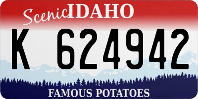 ID license plate K624942
