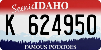 ID license plate K624950