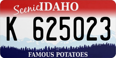 ID license plate K625023