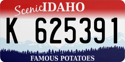 ID license plate K625391