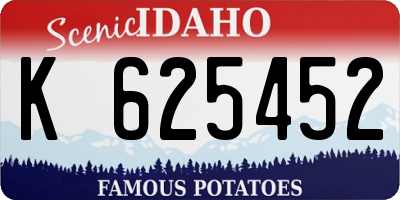 ID license plate K625452