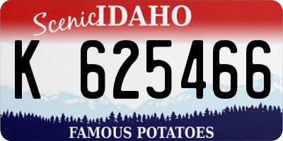 ID license plate K625466