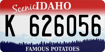 ID license plate K626056