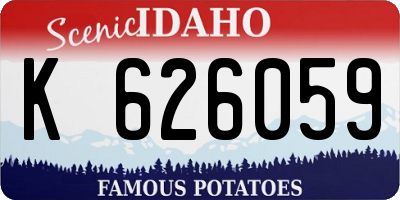 ID license plate K626059