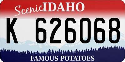 ID license plate K626068