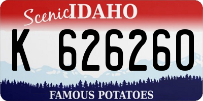 ID license plate K626260