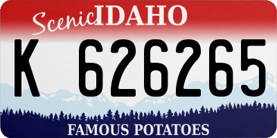 ID license plate K626265