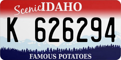 ID license plate K626294