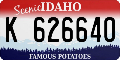 ID license plate K626640