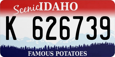 ID license plate K626739