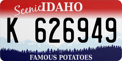 ID license plate K626949
