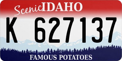 ID license plate K627137