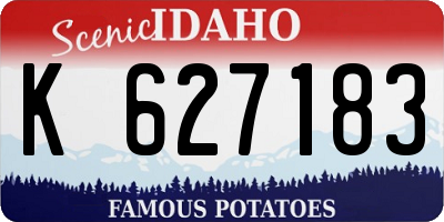 ID license plate K627183