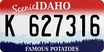 ID license plate K627316
