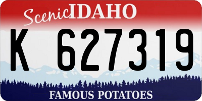 ID license plate K627319