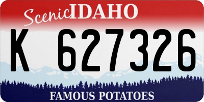 ID license plate K627326