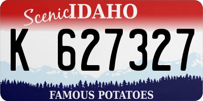 ID license plate K627327