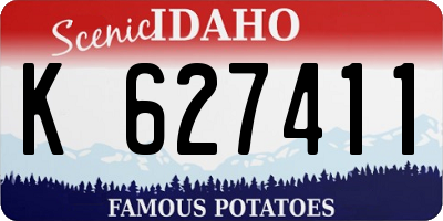 ID license plate K627411