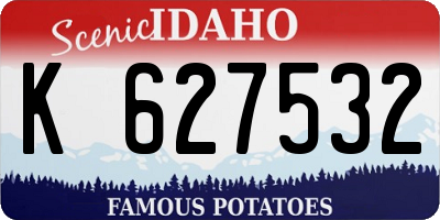 ID license plate K627532