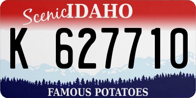 ID license plate K627710