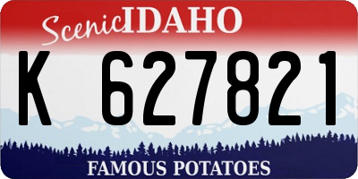 ID license plate K627821
