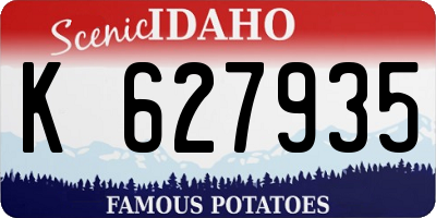 ID license plate K627935