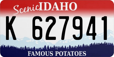 ID license plate K627941