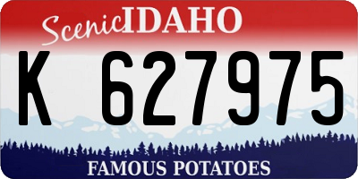 ID license plate K627975
