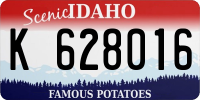 ID license plate K628016