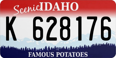 ID license plate K628176