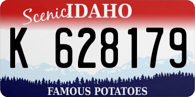 ID license plate K628179