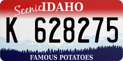 ID license plate K628275