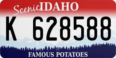 ID license plate K628588