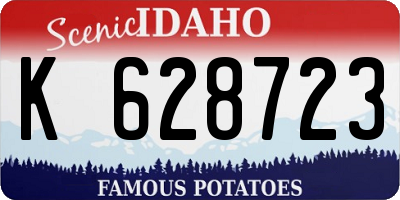 ID license plate K628723