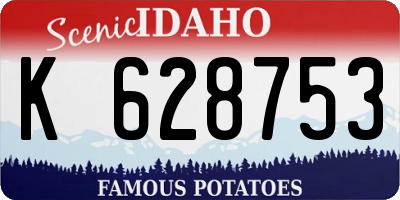 ID license plate K628753