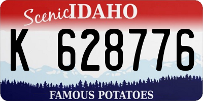 ID license plate K628776