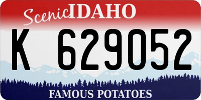 ID license plate K629052