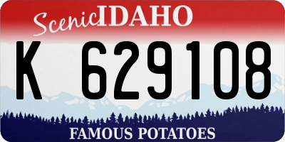 ID license plate K629108