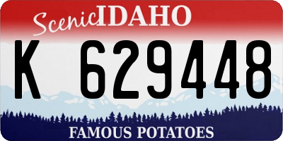ID license plate K629448