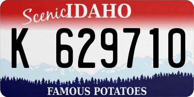 ID license plate K629710