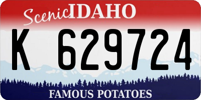 ID license plate K629724