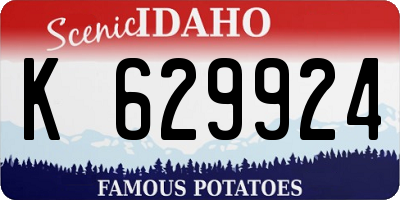 ID license plate K629924