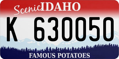 ID license plate K630050