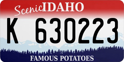 ID license plate K630223
